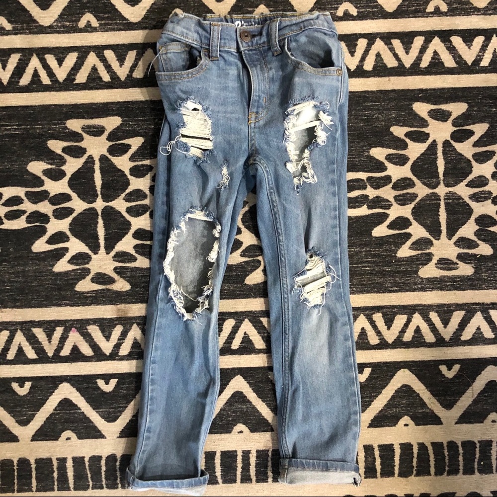 Dudley denim distressed jeans